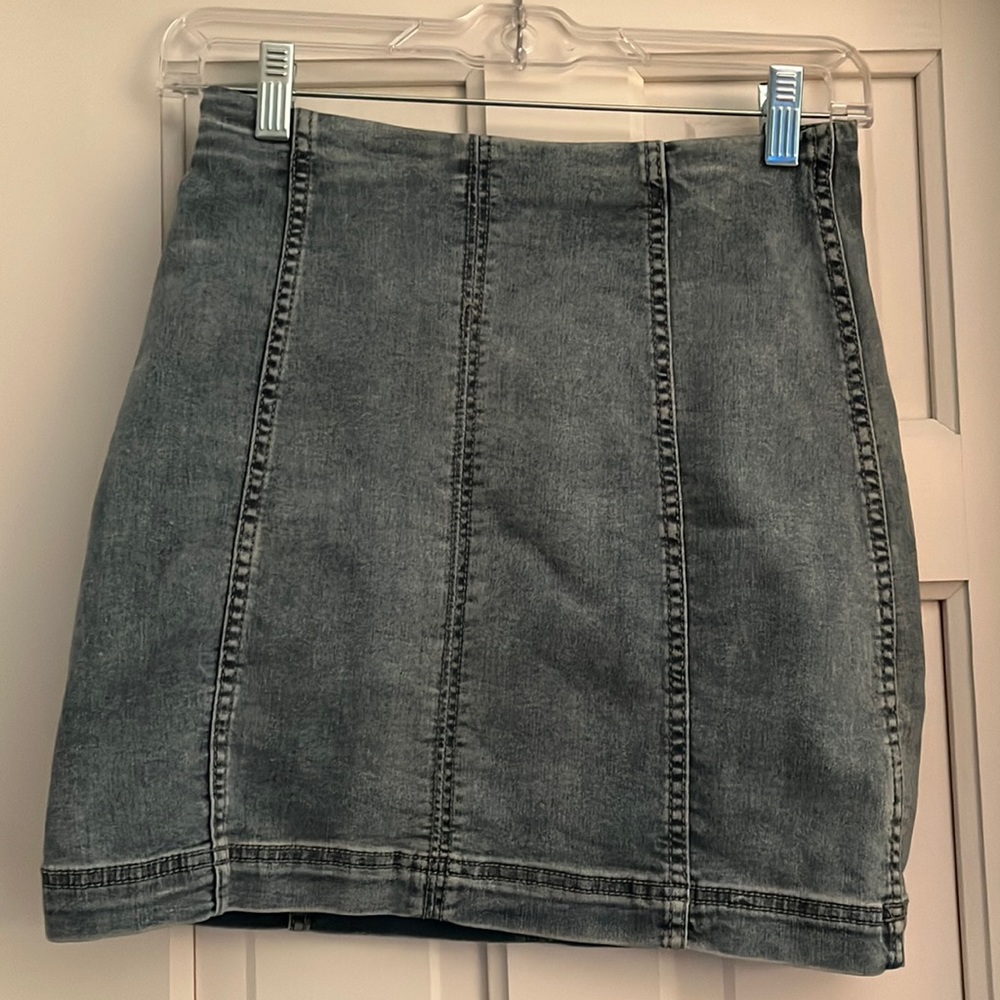 Free People denim skirt